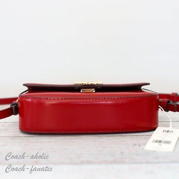 Tory Burch Britten Mini Top Handle Crossbody 153726 Bartlett Red NWT - Picture 8 of 11